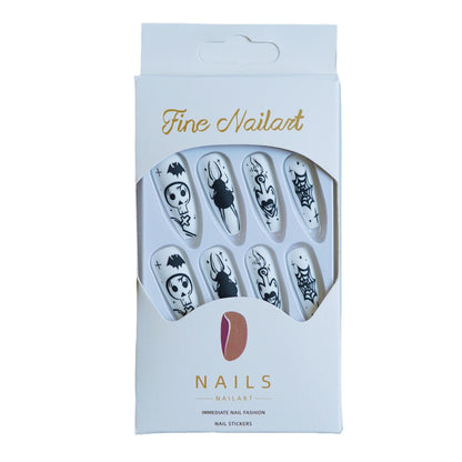 Halloween-Themen Press-On Nagelset Brehn