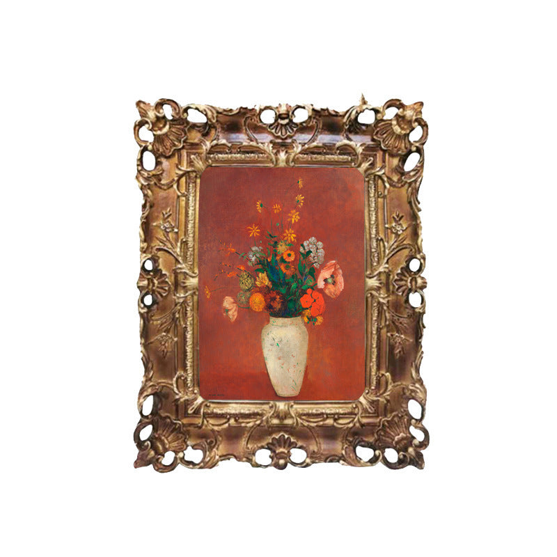 Elegante goldbeschichtete Blumenkunst