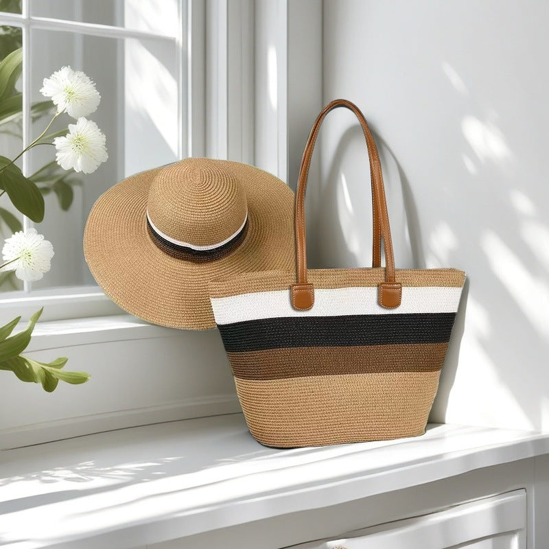 Strandtasche mit Bunten Streifen Brehn