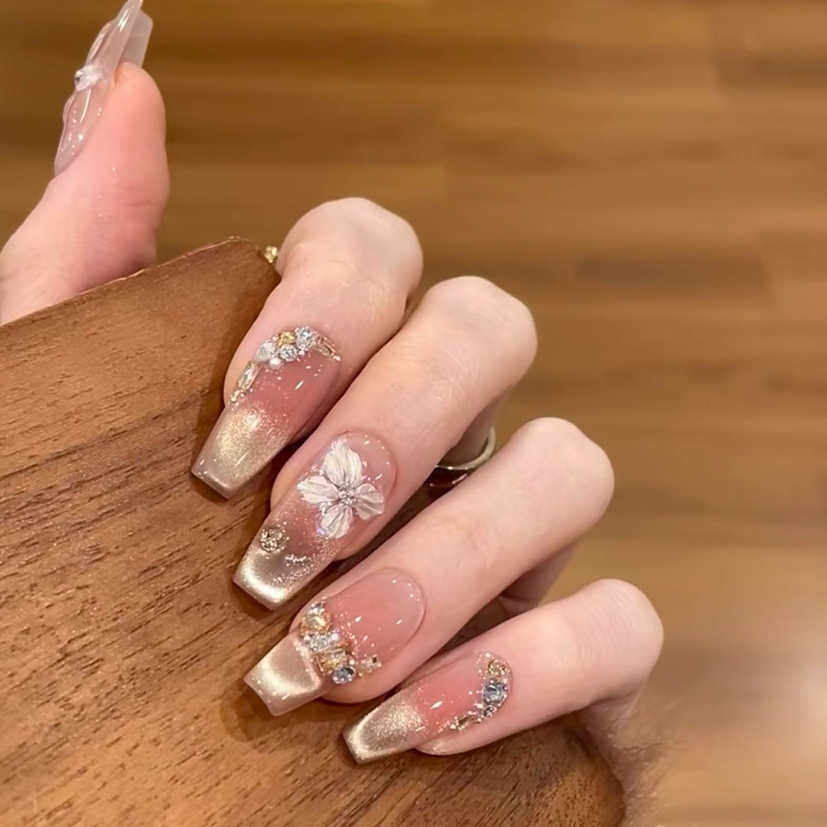 Floral Design Press-On Nagelset Brehn