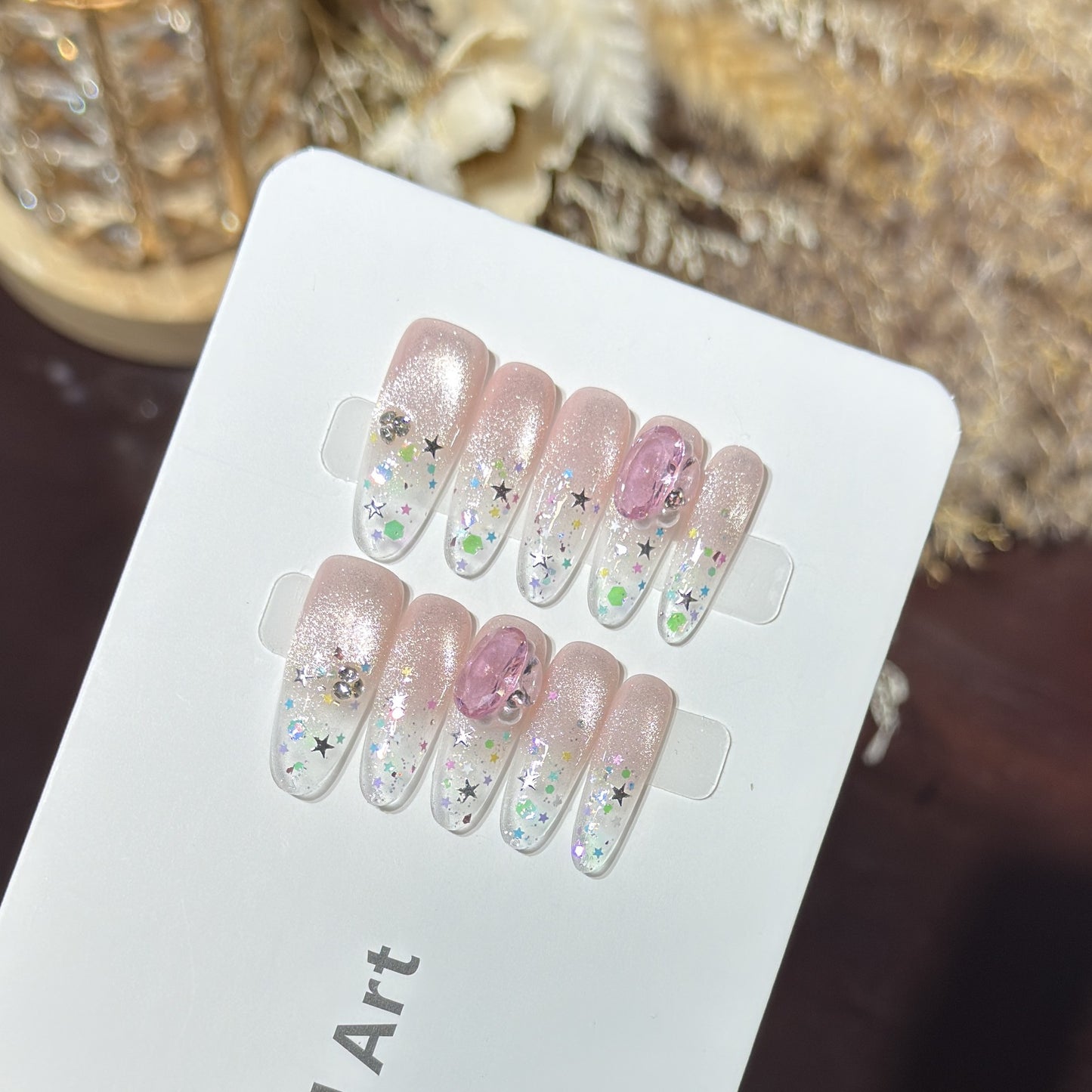 Dekoratives Press-On Nagelkunst Set Brehn