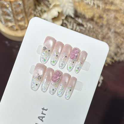 Dekoratives Press-On Nagelkunst Set Brehn