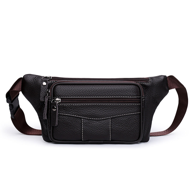 Kompakte Leder-Taillen-Tasche