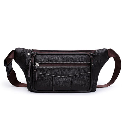 Kompakte Leder-Taillen-Tasche