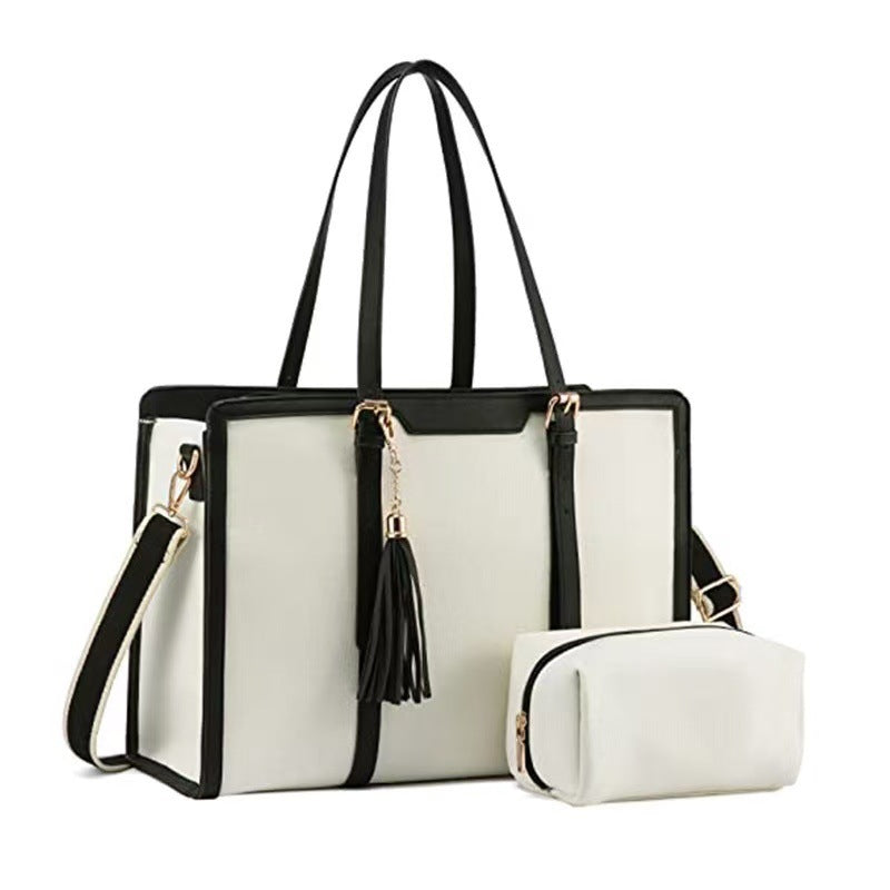 Elegante und Geräumige Handtasche mit Abnehmbarem Kosmetiktäschchen Brehn