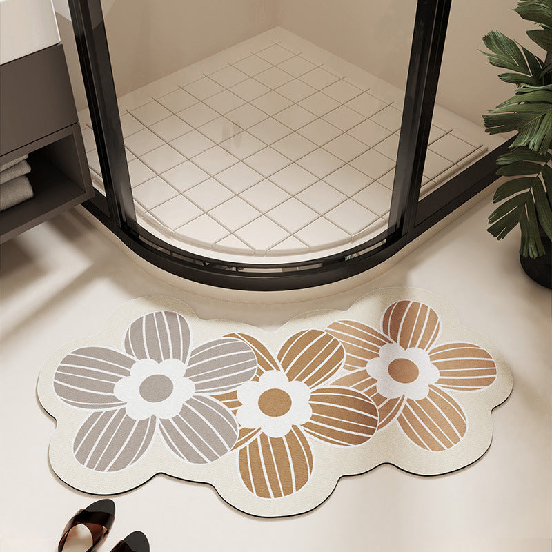 Blumenmuster-Badematte Brehn
