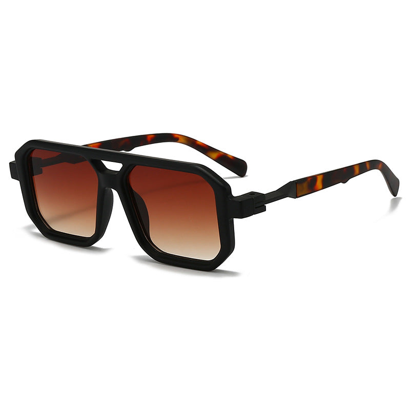Damen stilvolle oversized Sonnenbrille mit geometrischem Rahmen Brehn