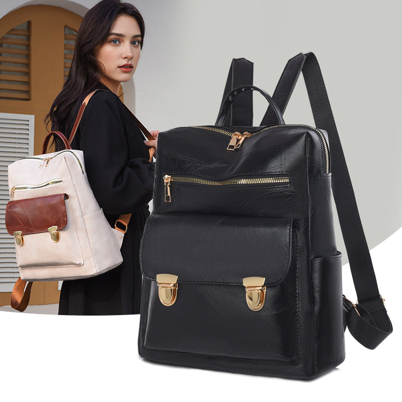 Stylischer Leder-Rucksack Brehn