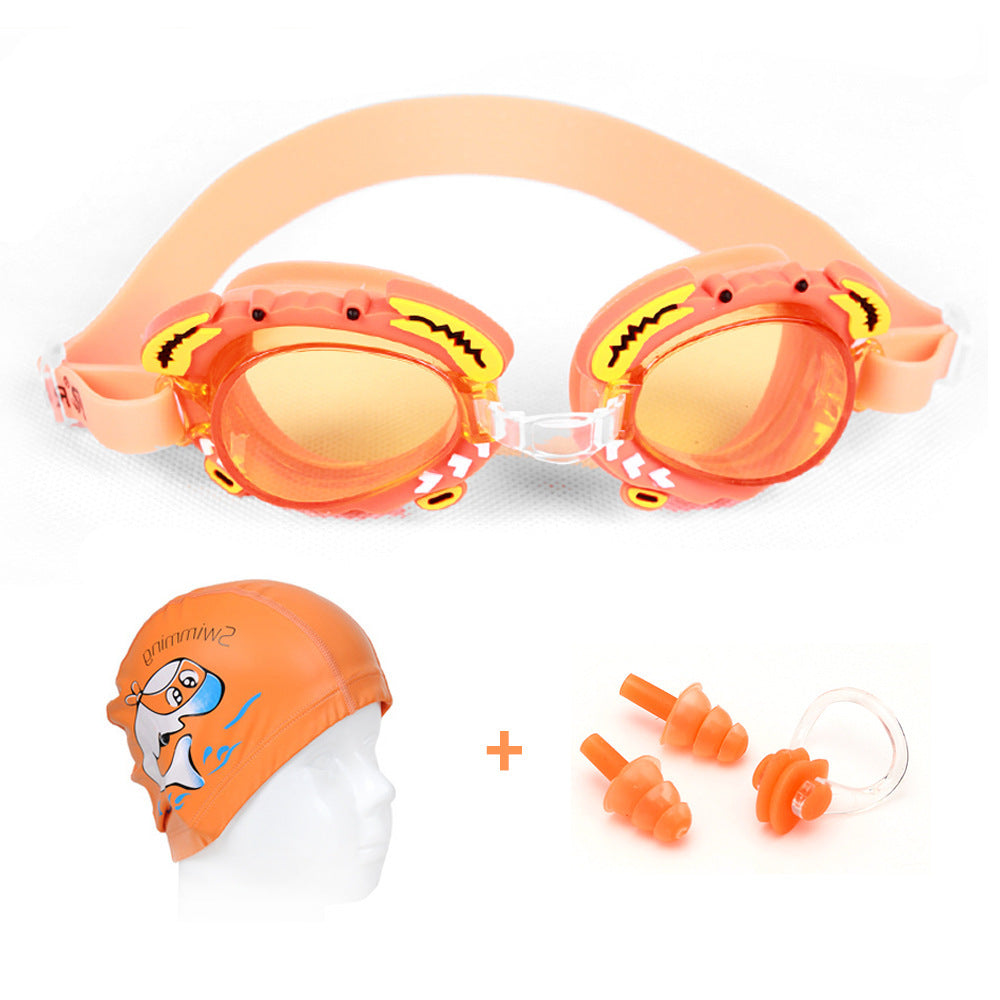 Schwimmbrille mit Komfort-Nasenverschluss und Stabilen Ohrstöpseln Brehn