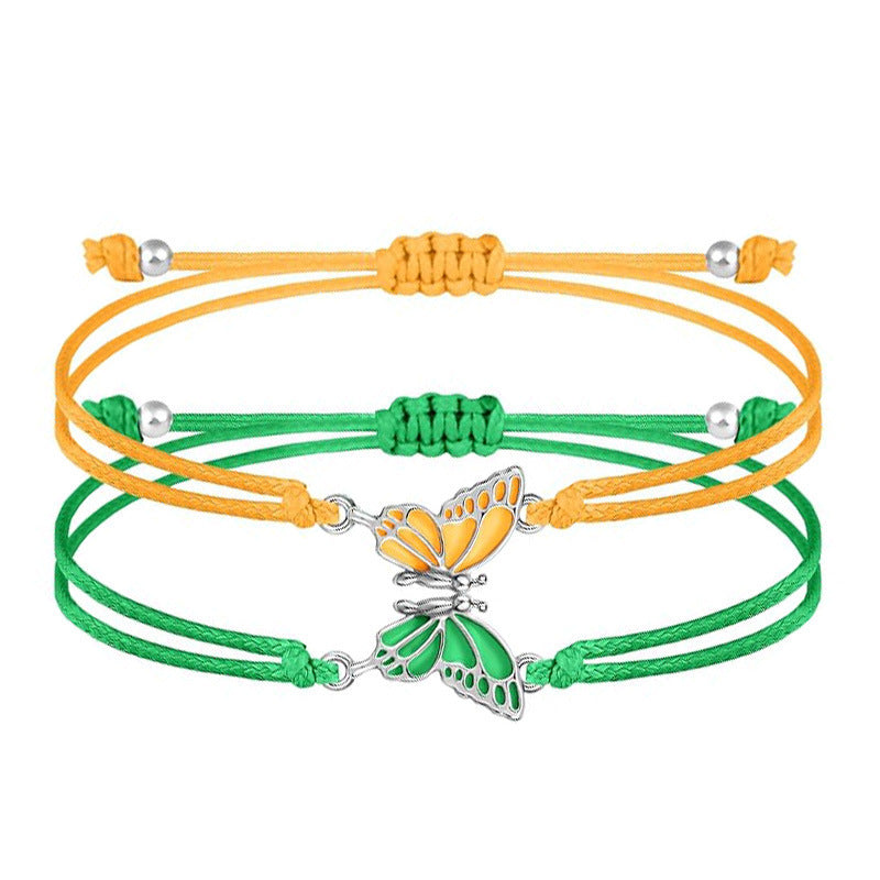 Butterfly Charm Halskette und Armband Set Brehn