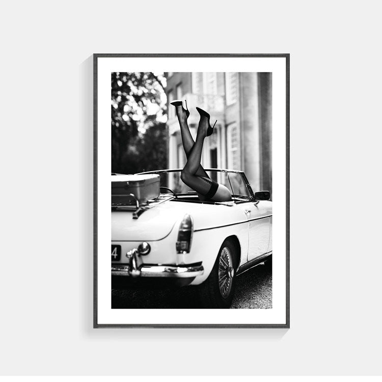 Vintage Inspirierte Gerahmte Kunstdruck
