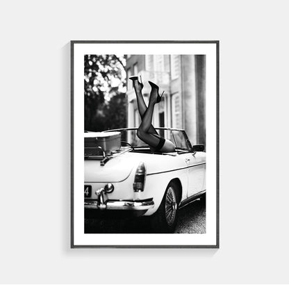 Vintage Inspirierte Gerahmte Kunstdruck