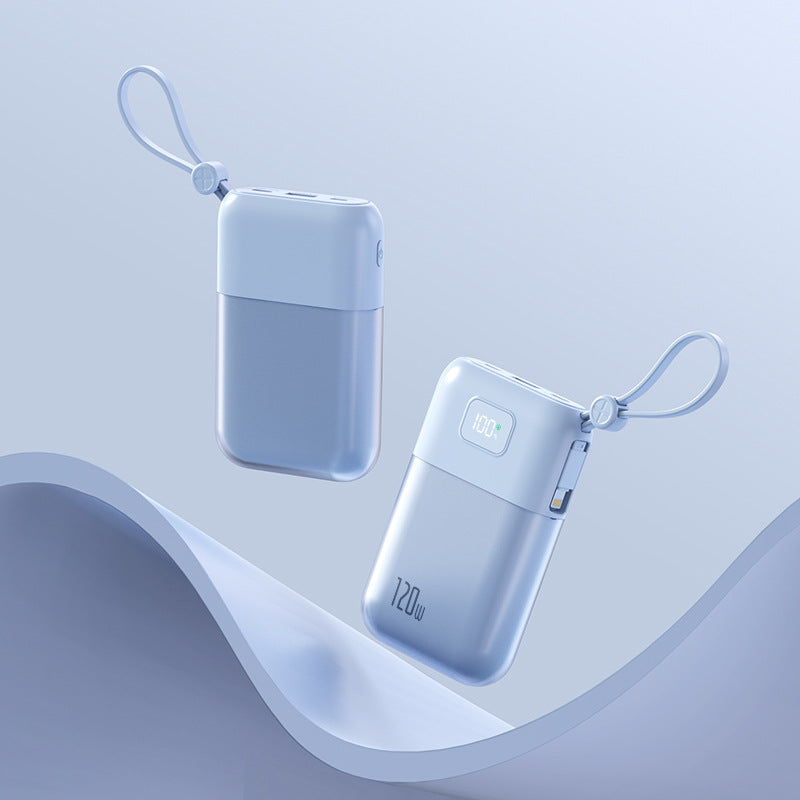 Tragbare Powerbank mit Leistungsstarkem Schnellladekabel und Integrierter Led-Anzeige Brehn