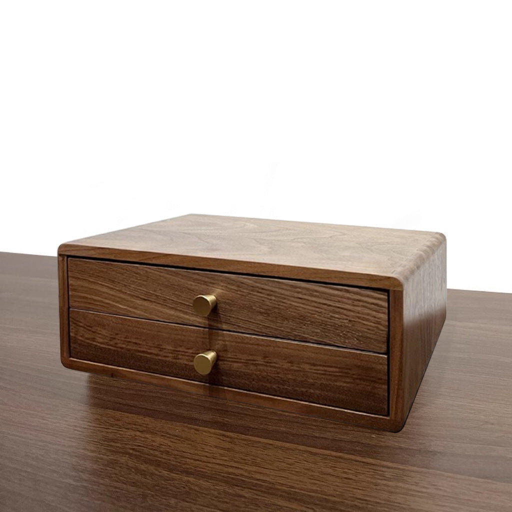 Holz Schmuck Aufbewahrungsbox mit Doppelschubladen Brehn