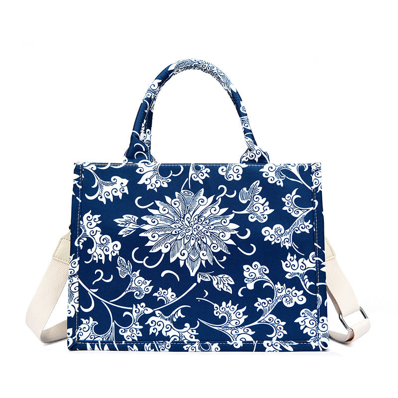 Blumenmuster Schultertasche Brehn