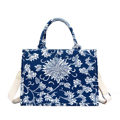 Blumenmuster Schultertasche Brehn
