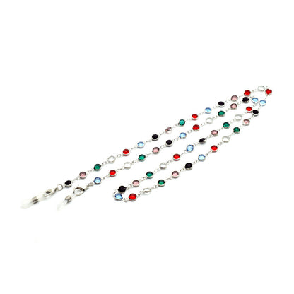 Bunte Edelstein Brillen Kette Brehn