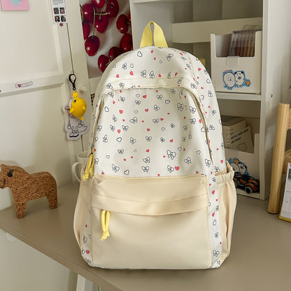 Stylischer Herz-gedruckter Rucksack Brehn