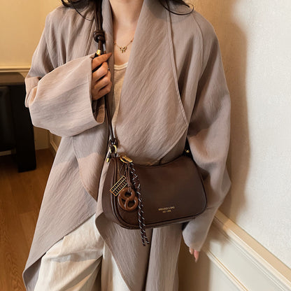 Chic Leder Schultertasche Brehn