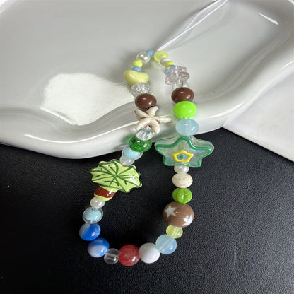 Handgemachter, von der Natur inspirierter, beaded Brillenhalter Brehn