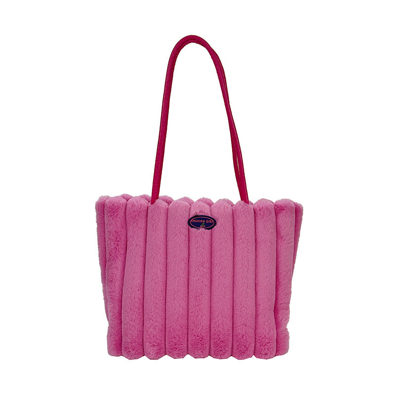 Plüsch-texturiertes Tote Bag
