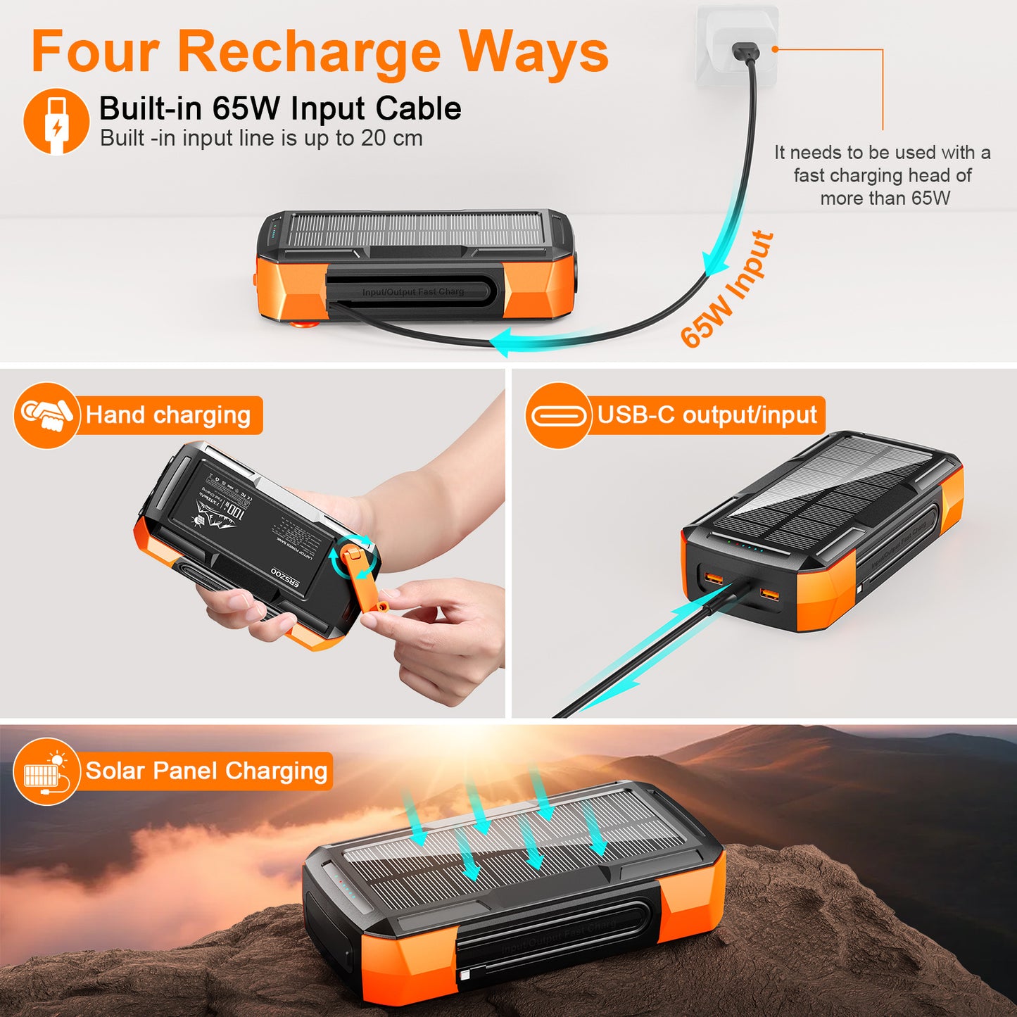 Tragbare Solar Powerbank Brehn