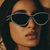 Damen Cat-Eye Sonnenbrille mit robustem transparenten Rahmen und schützendem UV-Filter Brehn