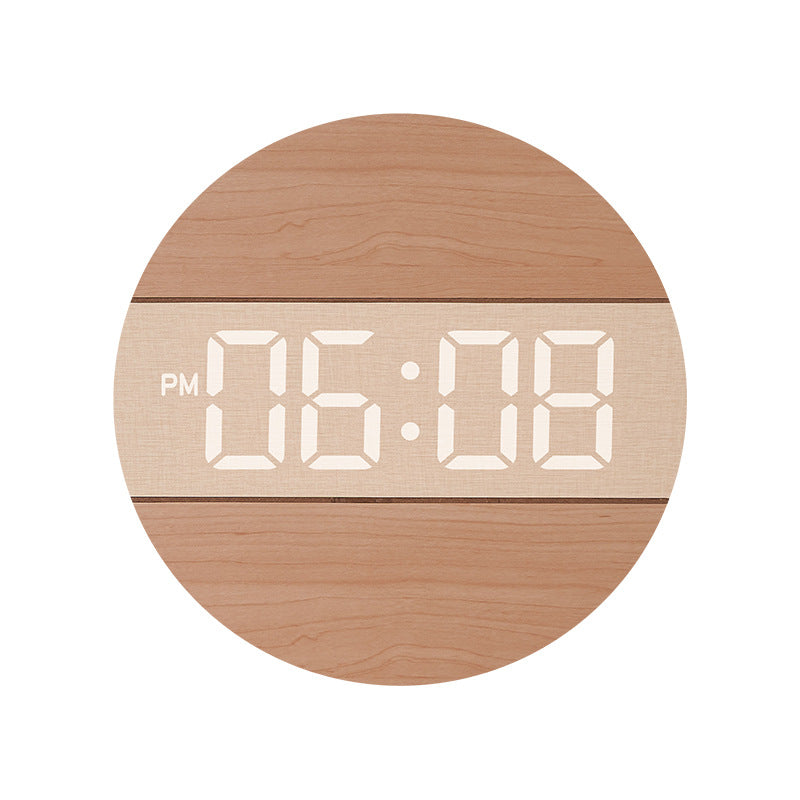 Kreative Digitaluhr im modernen Holzdesign Brehn
