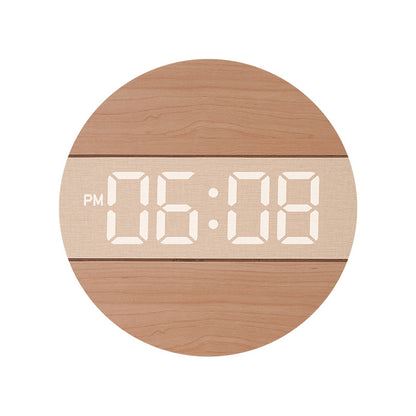 Kreative Digitaluhr im modernen Holzdesign Brehn