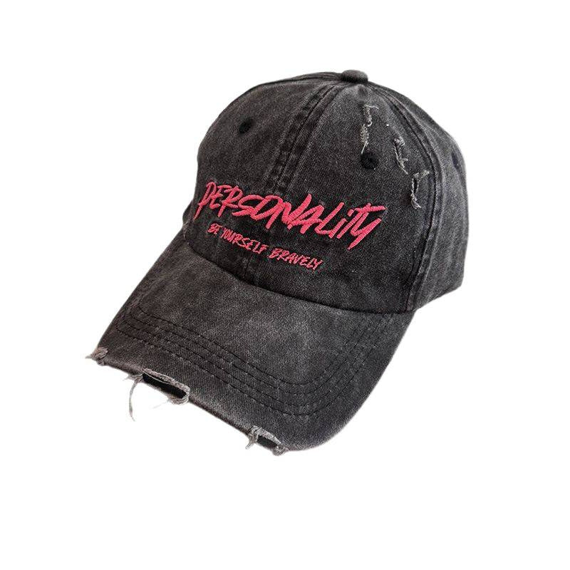 Damen Verwaschene Denim Verstellbare Kappe Brehn