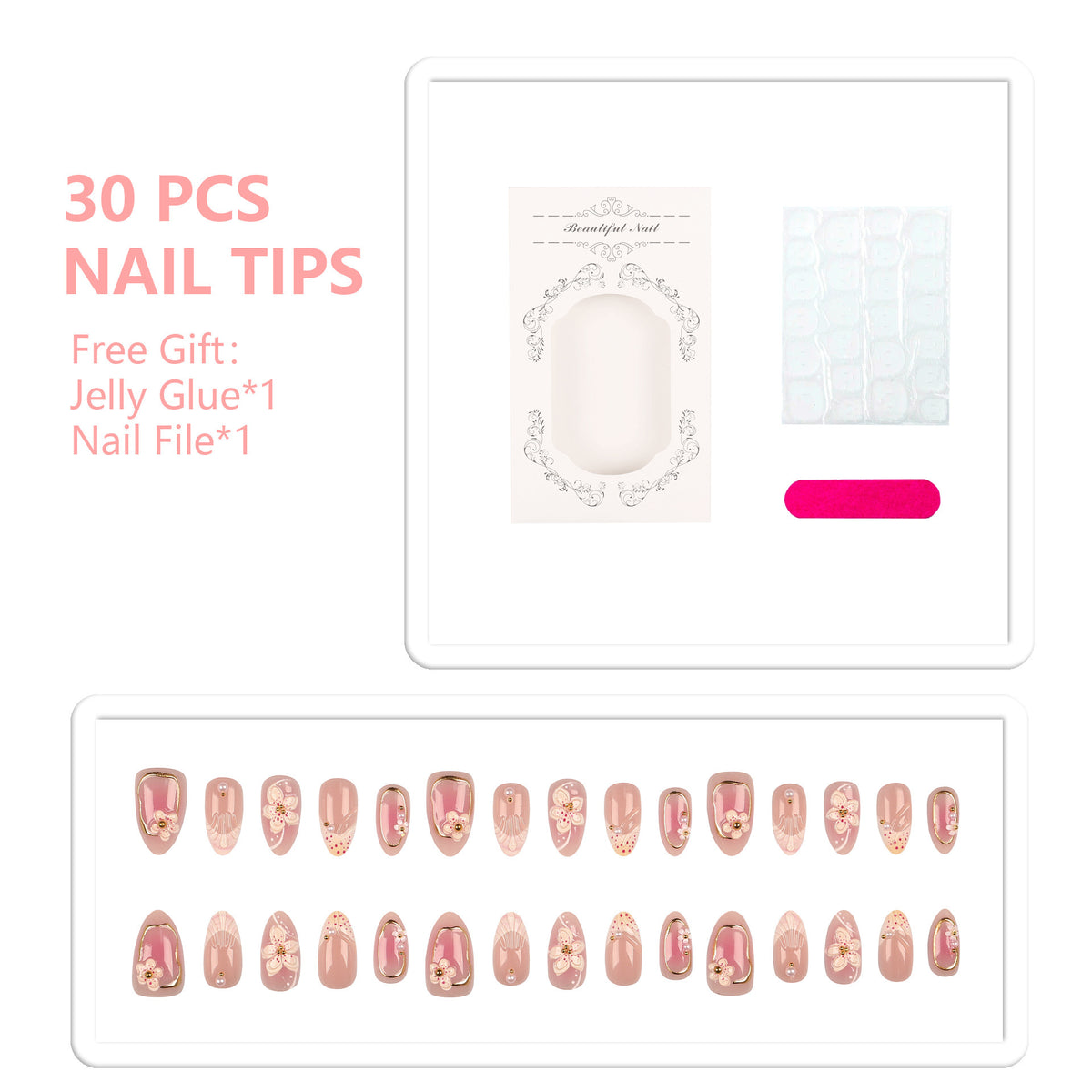 Elegante Nail Tips Set