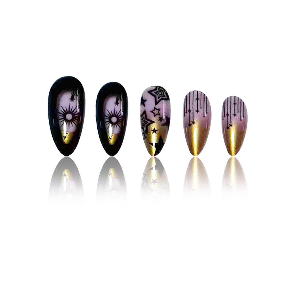 Dekorative Stiletto Nail Art Extensions Brehn