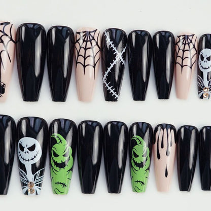 Themen-Halloween-Press-On-Nagelkunst-Set Brehn