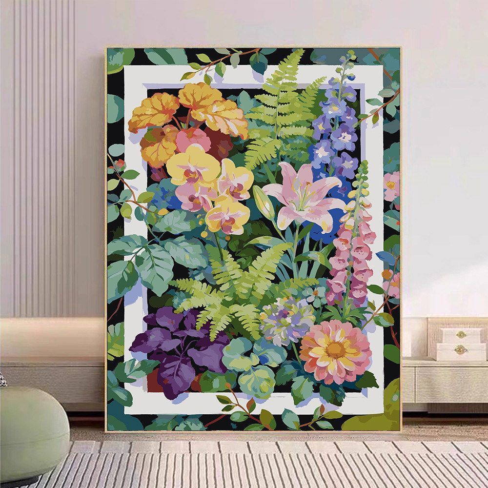 Floral Botanische Leinwand Kunstdruck Brehn