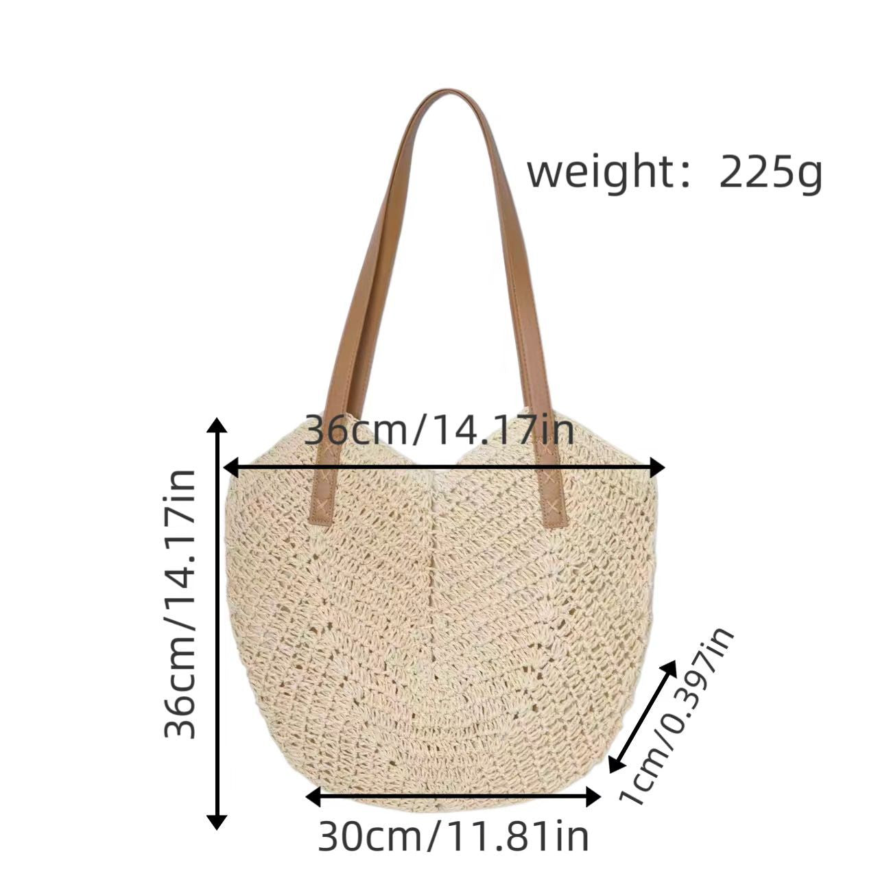Handtasche Aus Geflochtenem Naturmaterial mit Eleganten Tragegriffen Brehn