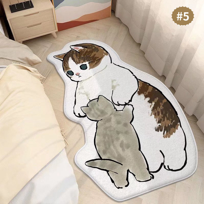 Cartoon Katzenförmiger Teppich Brehn
