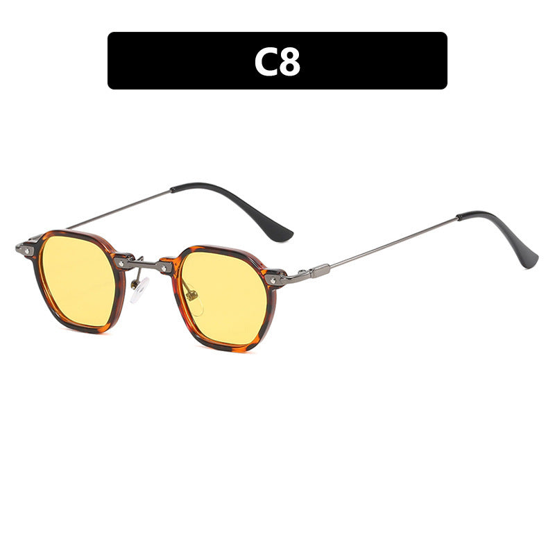 Damen modische Sonnenbrille im eleganten Design mit sechseckigem Rahmen Brehn