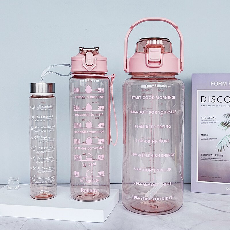 Damen Wasserflasche mit Motivationsdruck Brehn