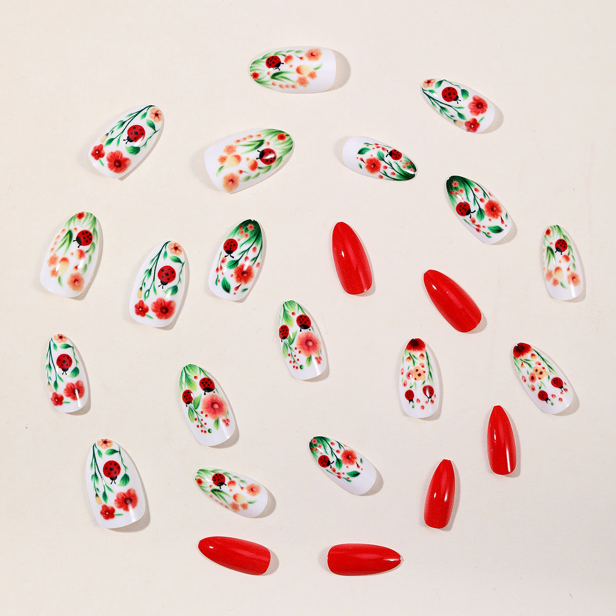 Floral-Accent 3D Nagel Kunst Erweiterungen Brehn