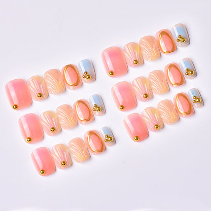 Elegantes dekoratives Press-On-Nagelkunst-Set Brehn
