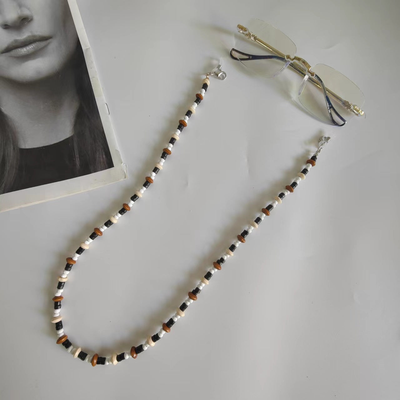 Brillenhalter-Kette Aus Hochwertigen Perlen Brehn