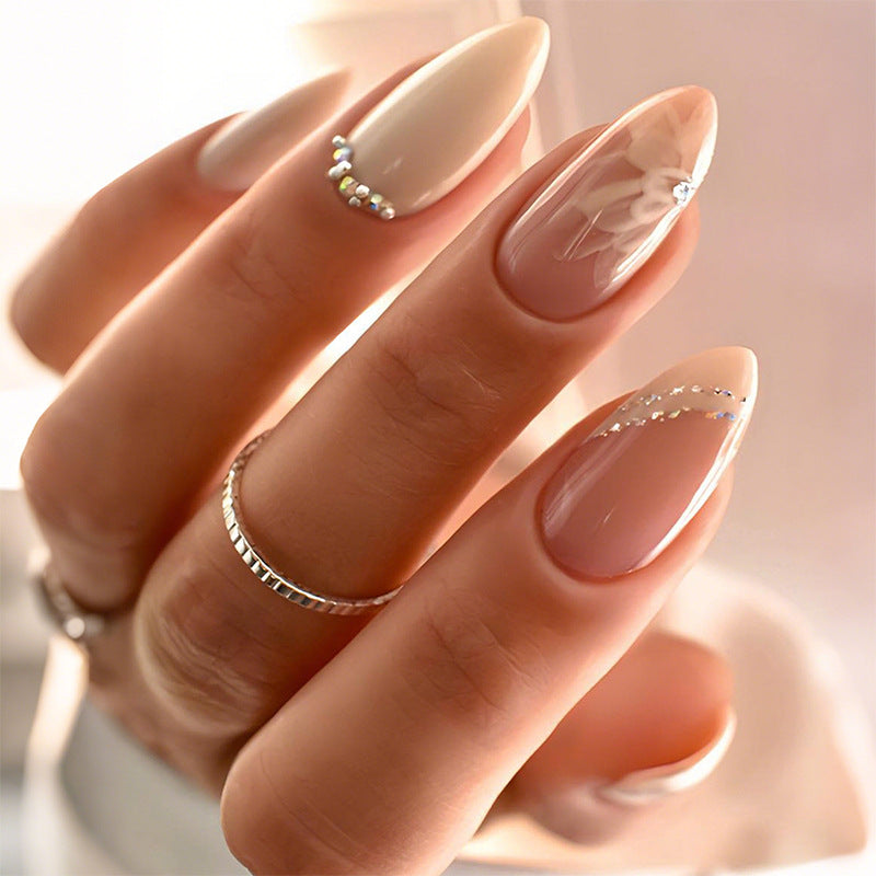 Premium Floral Designed Press-On Nail Set Brehn