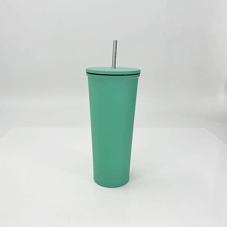 Damen Trinkbecher mit Edelstahl-Strohhalm Brehn