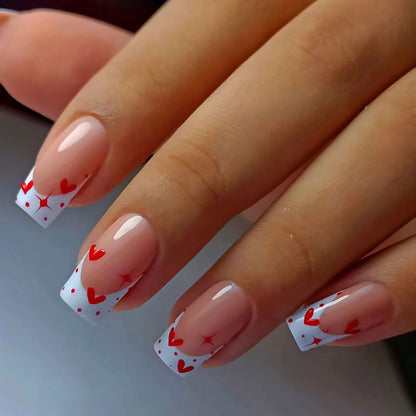 Romantische Herz-Themen Nagelkunst