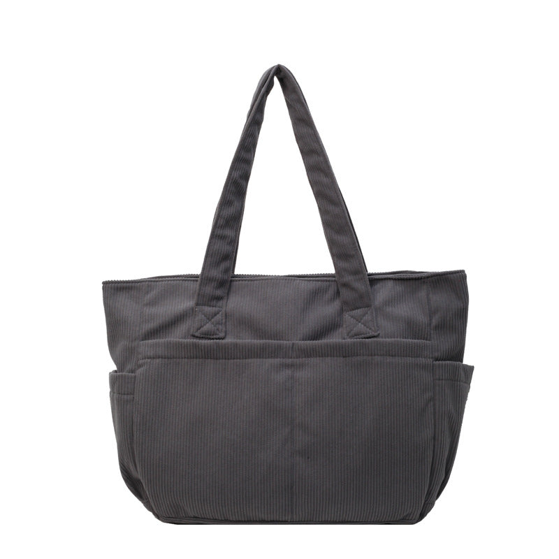 Multifunktionale Schultertasche mit Großen Außenfächern Brehn