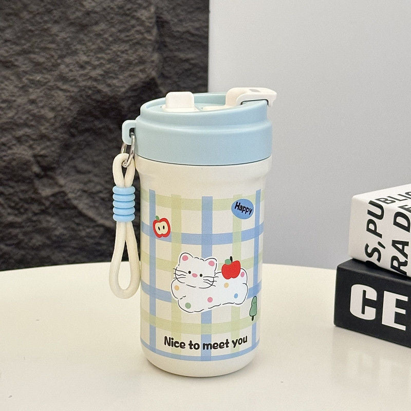 Damen Isoliertrinkbecher mit fröhlichem Kaninchenmotiv Brehn