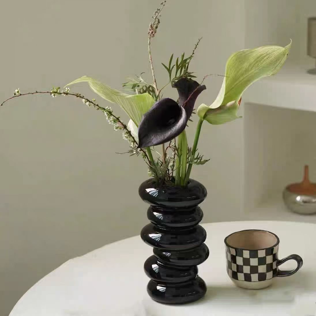 Künstlerische Spiral Keramikvase
