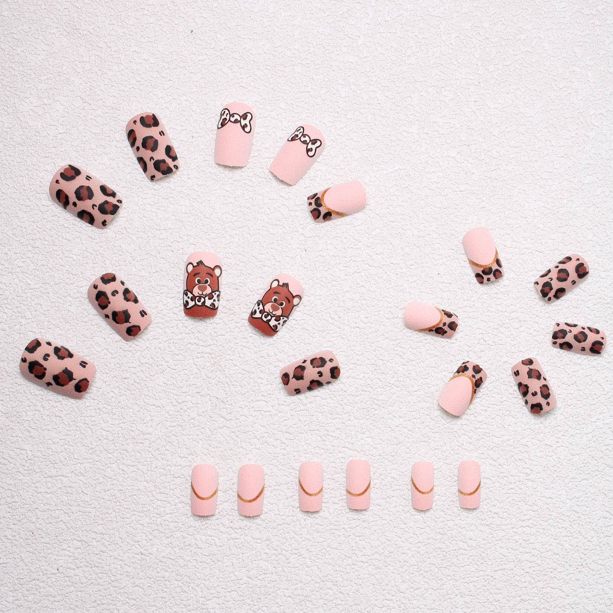 Kreative Cartoon Nagelkunst Press-Ons Brehn