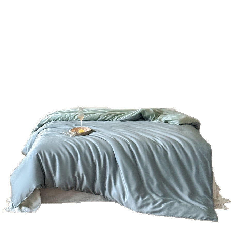 Luxuriöses Satin-Bettwäscheset mit seidig-glatter Oberfläche, Wendefunktion und Hotelverschluss