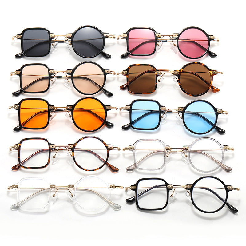 Damen elegante runde Hybridbrille mit quadratischem Design Brehn